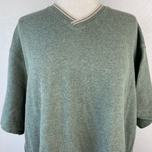 Eddie Bauer Short Sleeve V-Neck Sweater Size XL EUC - Picture 2 of 7